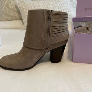 Brand new Madden Girl booties.  Super cute and neutral color.  Size 8 8 1/2